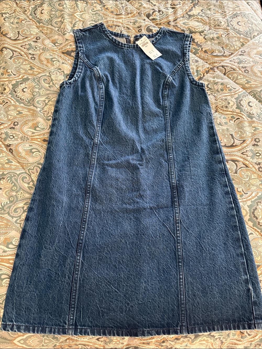 Abercrombie & Fitch Dark Blue Denim Mini Dress Size Small NWT